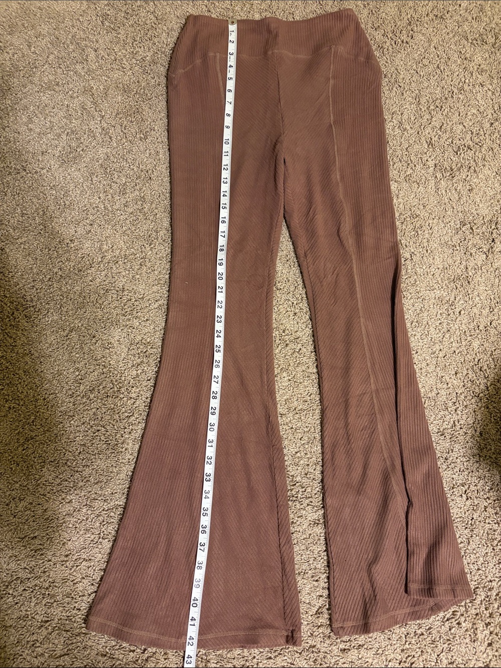 NWT Area Stars Ribbed Flare Pants - Picture 5 of 6